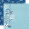 Echo Park - Winter Wishes Collection - 12 x 12 Double Sided Paper - Shiny Skates