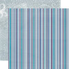 Echo Park - Winter Wishes Collection - 12 x 12 Double Sided Paper - Chilly Stripe