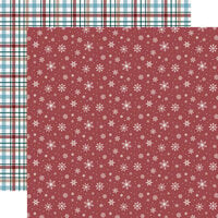 Echo Park - Wonderful Winter Days Collection - 12 x 12 Double Sided Paper - Sparkly Snowflakes