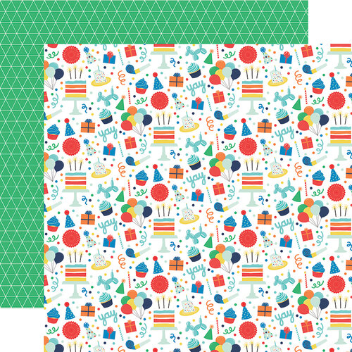 Echo Park - It's Your Birthday Boy Collection - 12 x 12 Double Sided Paper - Birthday Boy Fun