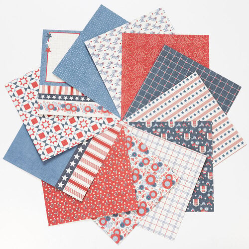 Echo Park - Yankee Doodle Collection - 6 x 6 Paper Pad Echo Park - Yankee Doodle Collection - 6 x 6 Paper Pad