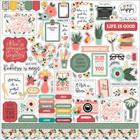 Echo Park - Year In Review Collection - 12 x 12 Cardstock Stickers - Elements