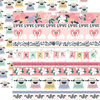 Echo Park - You and Me Collection - 12 x 12 Double Sided Paper - Border Strips