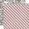Echo Park - Yours Truly Collection - 12 x 12 Double Sided Paper - Awning Stripe