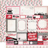 Echo Park - Yours Truly Collection - 12 x 12 Double Sided Paper - Journaling Cards
