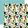 Echo Park - Animal Safari Collection - 12 x 12 Double Sided Paper - Birds Of Paradise