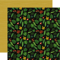 Echo Park - Animal Safari Collection - 12 x 12 Double Sided Paper - Tropical Leaves