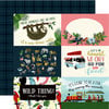 Echo Park - Animal Safari Collection - 12 x 12 Double Sided Paper - 4 x 6 Journaling Cards