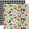 Echo Park - Animal Safari Collection - 12 x 12 Double Sided Paper - Butterfly Kisses