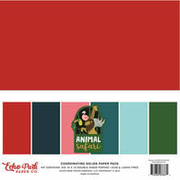 Echo Park - Animal Safari Collection - 12 x 12 Paper Pack - Solids