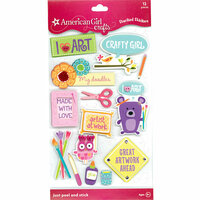 EK Success - American Girl Crafts - Stacked Stickers with Gem Accents - Art
