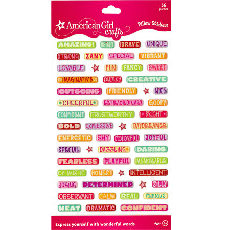 EK Success - American Girl Crafts - Pillow Stickers - Words