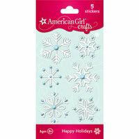 EK Success - American Girl Crafts - Puffy Stickers with Gem Accents - Snowflakes