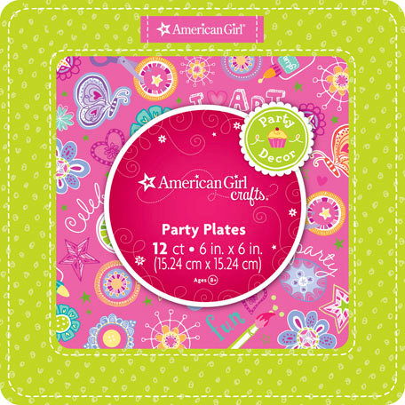 EK Success - American Girl Crafts - Party Collection - Dessert Plates