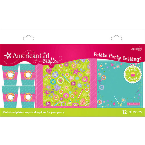 EK Success - American Girl Crafts - Party Collection - Doll Size Plates Cups and Napkins