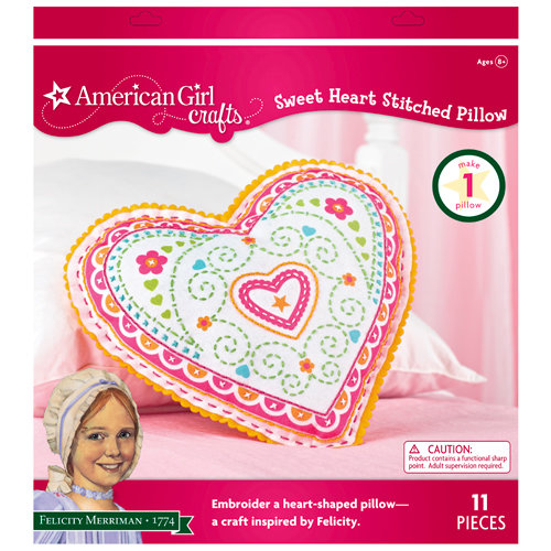EK Success - American Girl Crafts - Embroidered Pillow Kit
