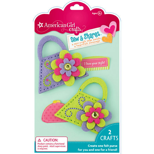 EK Success - American Girl Crafts - Sew and Shares Collection - Fabric Craft Kit - Purses