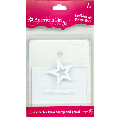 EK Success - American Girl Crafts - See-Through Acrylic Stamp Block