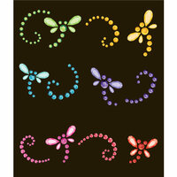 EK Success - Jolee's Boutique - All That Bling Collection - 3 Dimensional Stickers - Dragonflies
