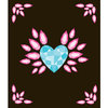 EK Success - Jolee's Boutique - All That Bling Collection - 3 Dimensional Stickers - Large Heart Wing