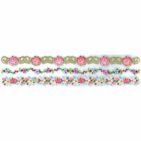 EK Success - Jolee's Boutique - 3 Dimensional Stickers with Foil Accents - Border - Wedding Bouquets