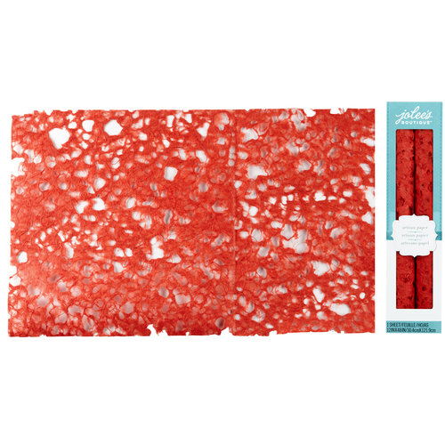 EK Success - Jolee's Boutique - Fiber Lace Paper - Red