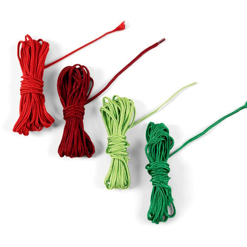 EK Success - Jolee's Boutique - Fabric Cord - Red and Green