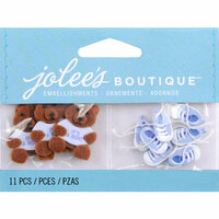 EK Success - Jolee's by You Redux - 3 Dimensional Embellishments - Baby Boy Bear and Booties
