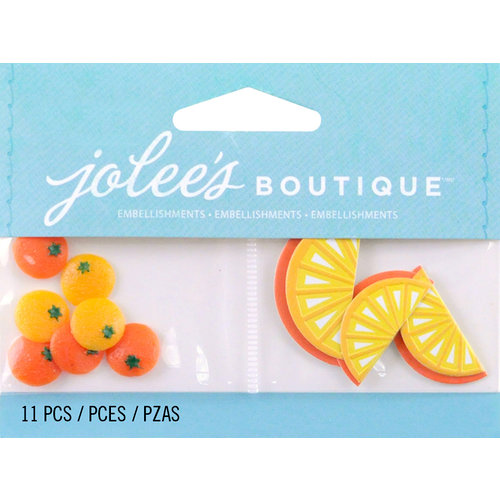 EK Success - Jolee's by You Redux - 3 Dimensional Embellishments - Orange Slices