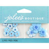 EK Success - Jolee's by You Redux - 3 Dimensional Embellishments with Gem Accents - Light Blue Cherry Blossoms with Button Centers