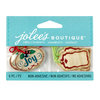 EK Success - Jolee's Boutique - Christmas - 3D Embellishments with Gem and Glitter Accents - Christmas Wood Tags