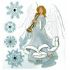 EK Success - Jolee's Boutique - Christmas - 3 Dimensional Stickers with Glitter and Gem Accents - Winter Angel