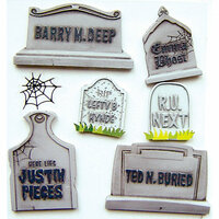 EK Success - Jolee's Boutique - Halloween - 3 Dimensional Stickers - Funny Gravestones