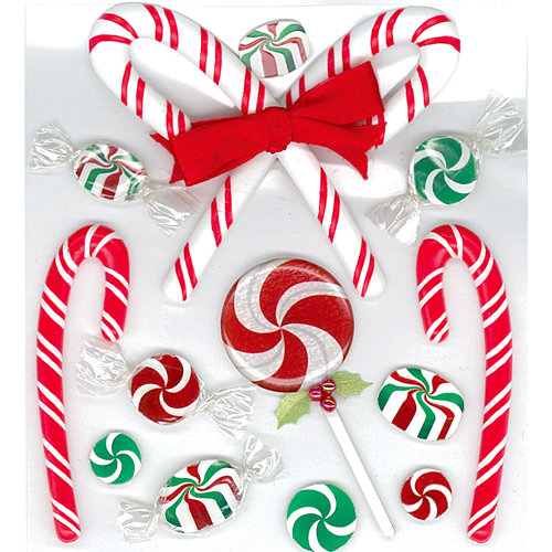 EK Success - Jolee's Boutique - Christmas - 3 Dimensional Stickers - Christmas Candies
