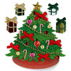 EK Success - Jolee's Boutique - Christmas - 3 Dimensional Stickers with Glitter and Gem Accents - Classic Tree, CLEARANCE