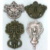 EK Success - Jolee's Boutique - Parcel Refresh Collection - 3 Dimensional Stickers - Vintage Door Knockers