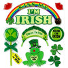 EK Success - Jolee's Boutique - St Patty's Day Collection - 3 Dimensional Stickers with Epoxy and Glitter Accents - Kiss Me I Am Irish