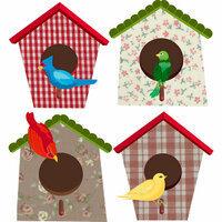 EK Success - Jolee's Boutique - Parcel Collection - 3 Dimensional Stickers - Bird Houses