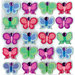 EK Success - Jolee's Boutique - 3 Dimensional Stickers with Gem and Glitter Accents - Bright Butterflies Repeats