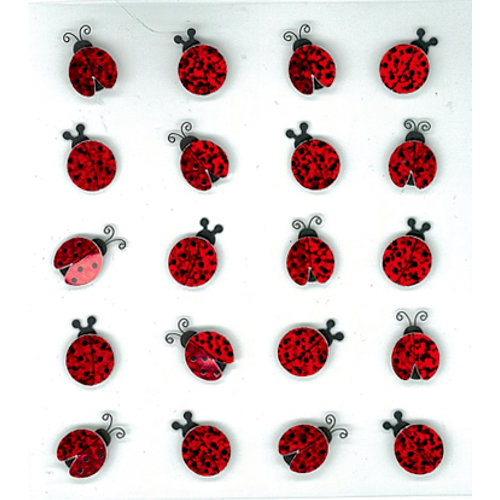 EK Success - Jolee's Boutique - 3 Dimensional Stickers with Glitter Accents - Lady Bugs Repeats