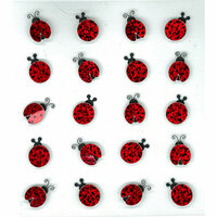 EK Success - Jolee's Boutique - 3 Dimensional Stickers with Glitter Accents - Lady Bugs Repeats