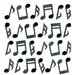 EK Success - Jolee's Boutique - 3 Dimensional Stickers with Gem and Glitter Accents - Music Notes Repeats