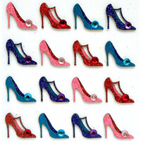 EK Success - Jolee's Boutique - 3 Dimensional Stickers with Gem and Glitter Accents - Pumps Repeats