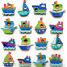 EK Success - Jolee's Boutique - 3 Dimensional Stickers with Gem and Glitter Accents - Boat Repeats