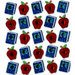 EK Success - Jolee's Boutique - 3 Dimensional Stickers with Gem and Glitter Accents - Books and Apples Repeats