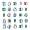 EK Success - Jolee's Boutique - All That Bling Collection - 3 Dimensional Stickers - Vintage Gems - Pastel