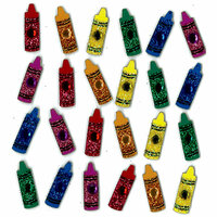 EK Success - Jolee's Boutique - 3 Dimensional Stickers with Gem and Glitter Accents - Little Crayons Repeats