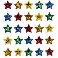 EK Success - Jolee's Boutique - 3 Dimensional Stickers with Gem and Glitter Accents - Multi Stars Repeats