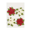 EK Success - Jolee's Boutique - Parcel Collection - Christmas - 3 Dimensional Stickers with Glitter Accents - Poinsettias