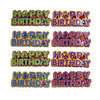 EK Success - Jolee's Boutique - 3 Dimensional Stickers with Foil Gem and Glitter Accents - Happy Birthday Words Repeats